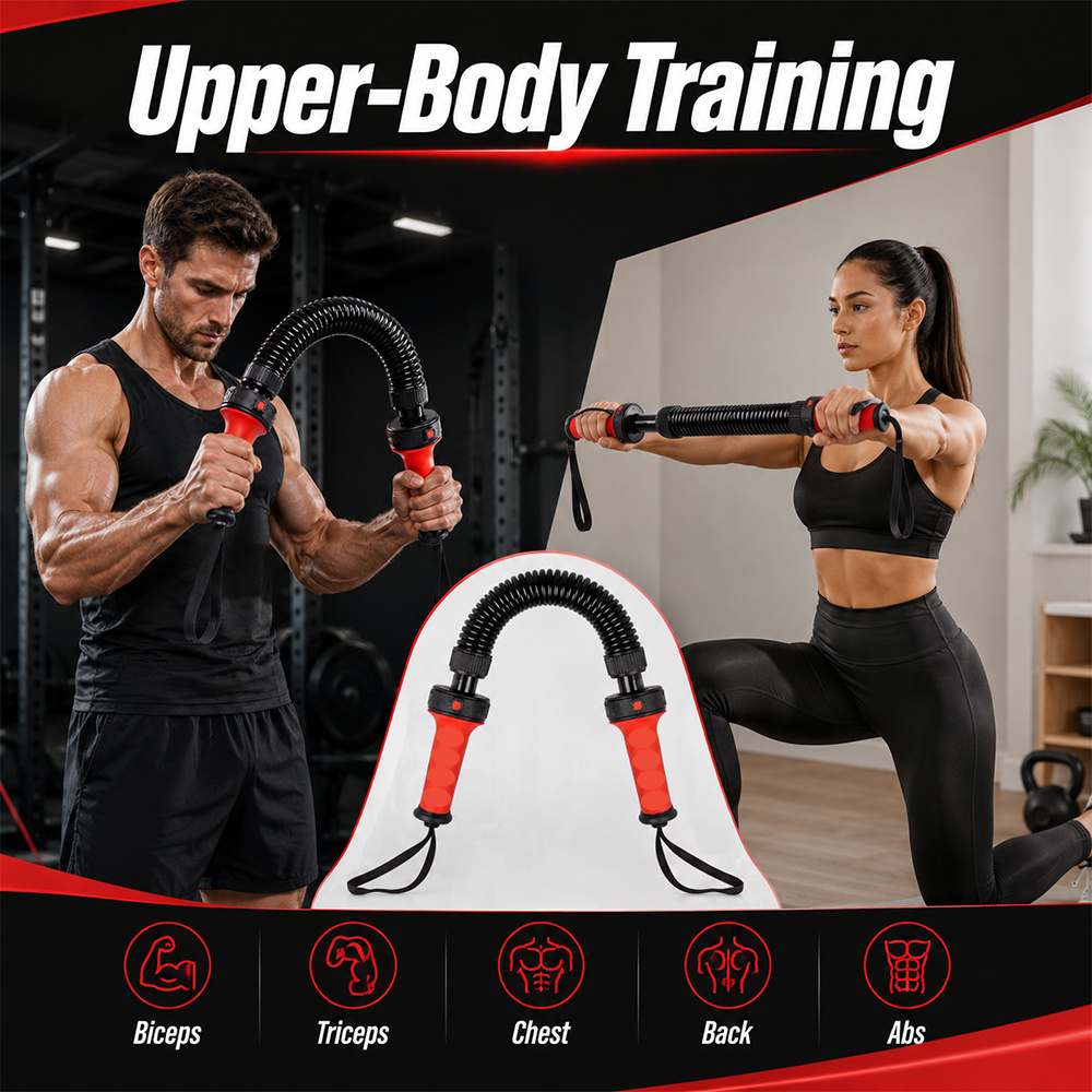 Image of 30-50kg Adjustable Hand Gripper Durable Anti Slip Ergonomic Grip Carbon Steel Spring Hand Exerciser Portable Muscle Toning Training Gear For Gym Bedroom Wrist Finger Strength Building