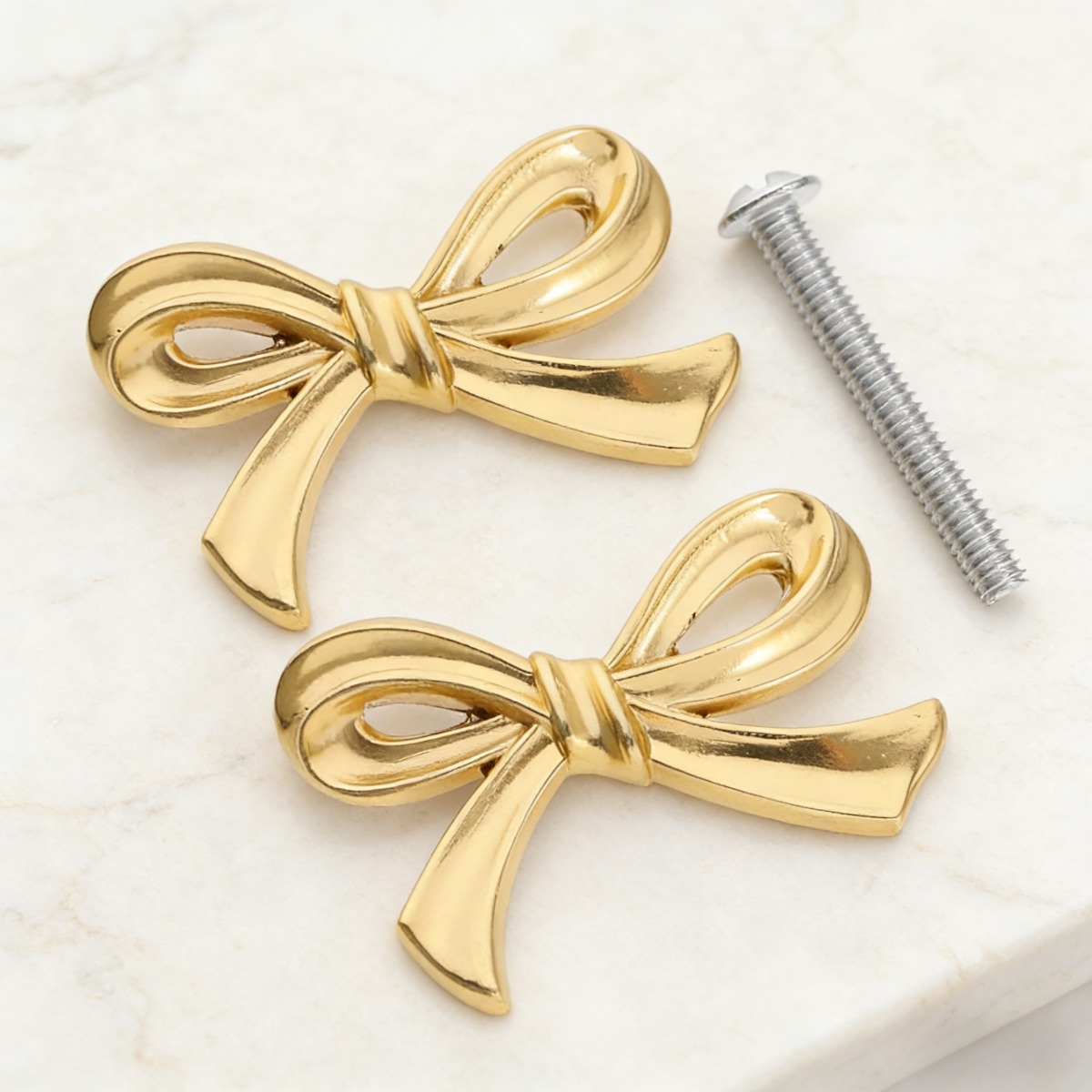 slim fit dress slacks Champagne Bronze Candy Bow Cabinet Drawer Pull Knob main image 0