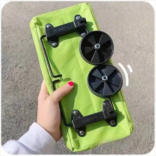 portable foldable shopping cart with wheels lightweight grocery trolley for home use backpack style hand pull cart