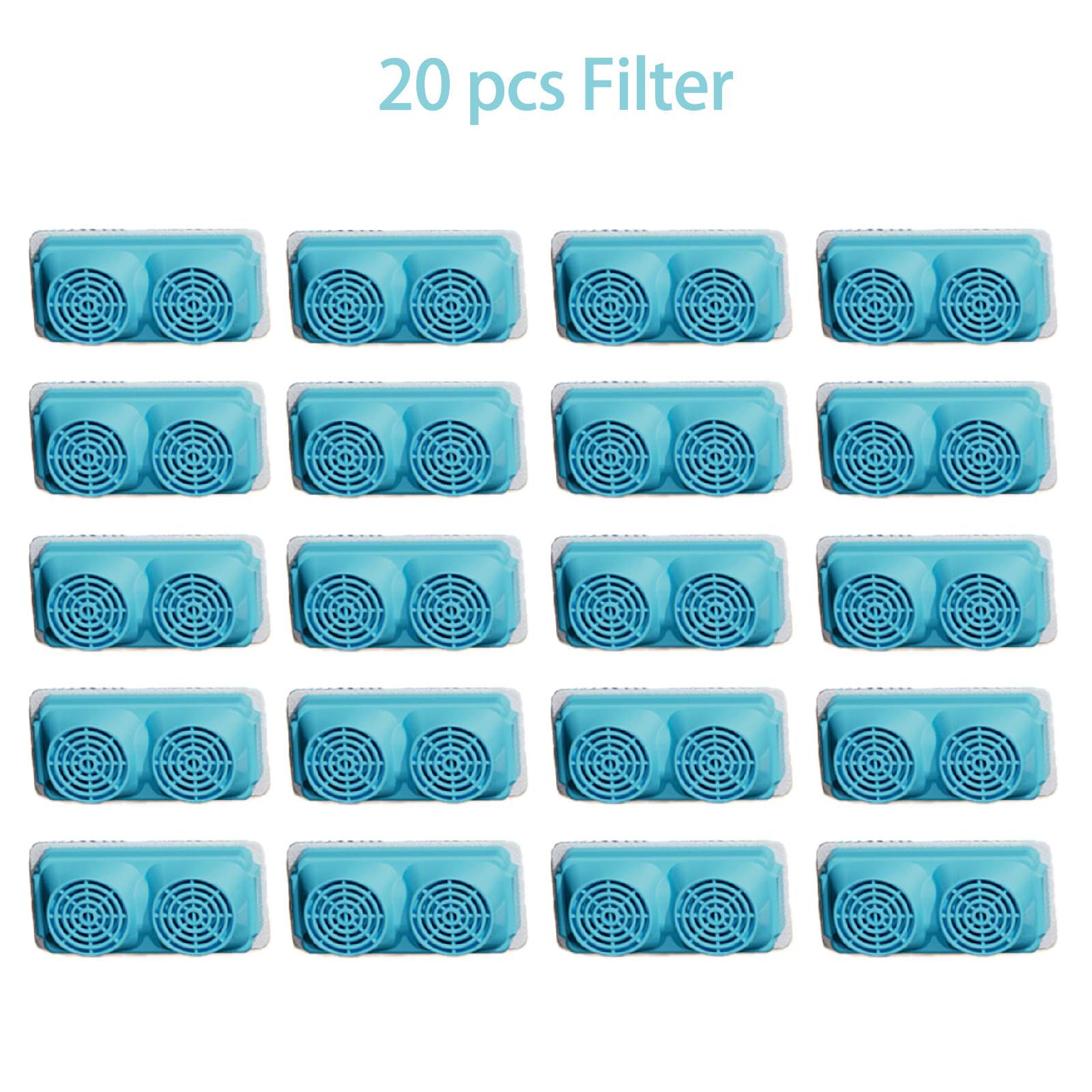 E-shop 10/20 Stück Katzenbrunnenfilter Schwämme, Kompatibel mit 3,2L Automatischem Wasserspender – Mehrstufiges Filtersystem mit Aktivkohle,