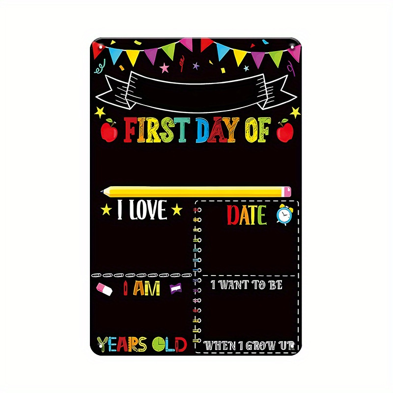 TEMU 2d Flat - Retro-style Flat Metal Wall Sign, Perfect For Settings , Office, Cafe, Or Bar. This Durable Decorative Piece Is Suitable For Holidays