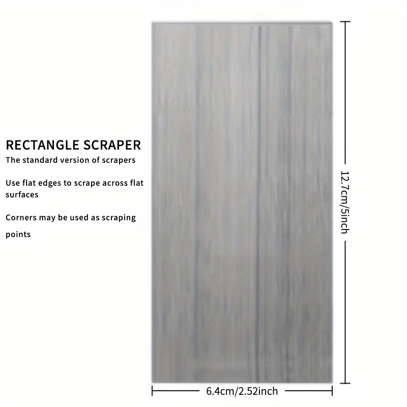 Scraper, Thick Hardened High Carbon Steel Scraper For Smooth Wood Deburring And Furniture - Suitable For Woodworkers And Enthusiasts. Rectangular, , Curve, Gooseneck Scraper, Any Combination