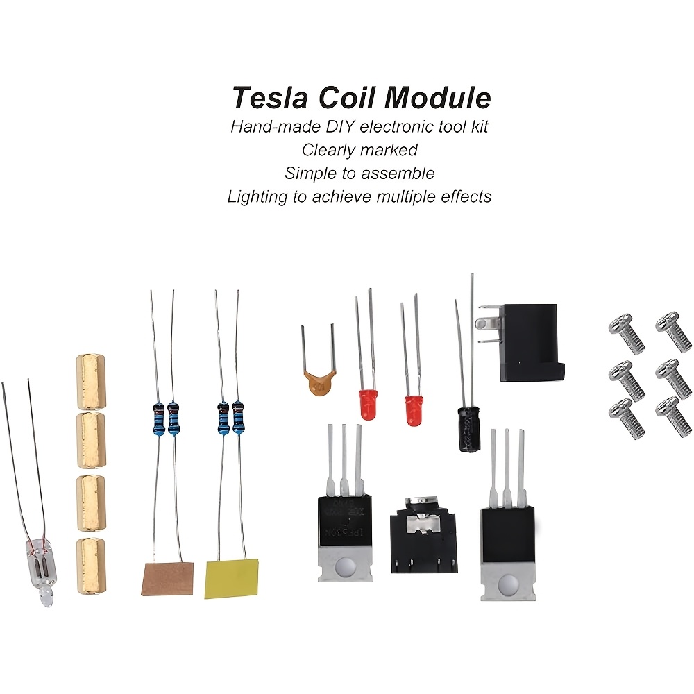 desktop for tesla coil science toy electromagnetic   demo kit creative stem gift for science enthusiasts mixed color fiber material brand   Product details 7