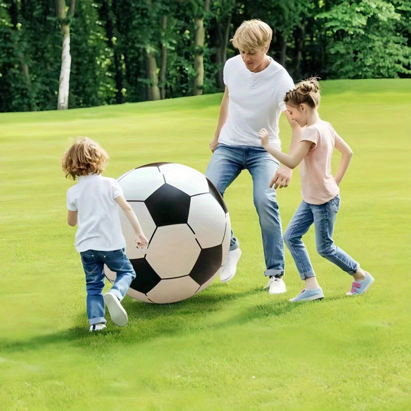 large inflatable soccer ball made of pvc decoration for pool parties ideal for beach and backyard fun sturdy props for summer entertainment suitable for   indoor and outdoor use enhancing the atmosphere of sports events