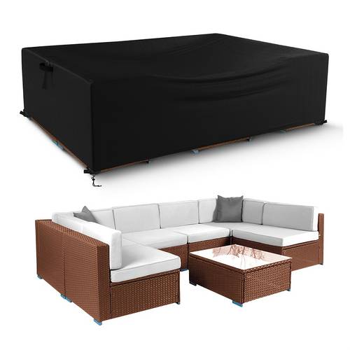 garden set heavy duty 210d outdoor set windproof outdoor desk and chair set dustproof 102 inches long x 74 inches wide x 28