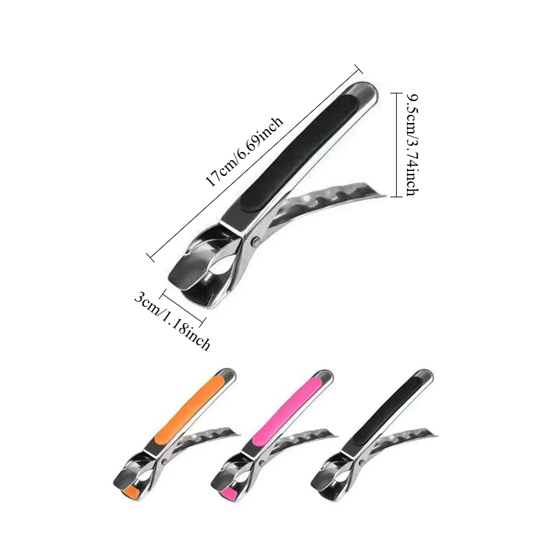 2 pack stainless steel heat resistant tongs non slip heavy duty anti   gripper for bowls plates dishes Product details 8