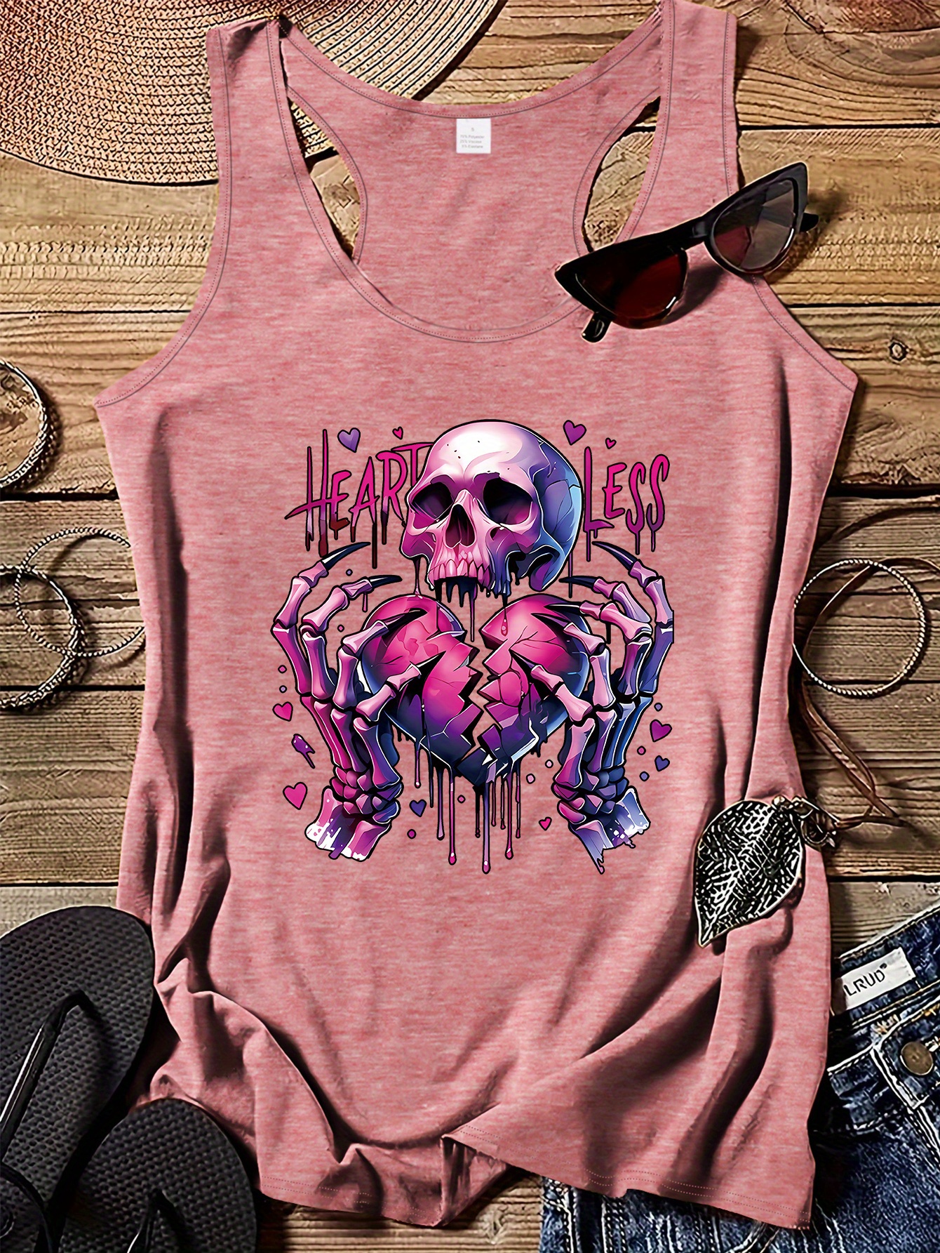 skull tank top sold on Temu United States