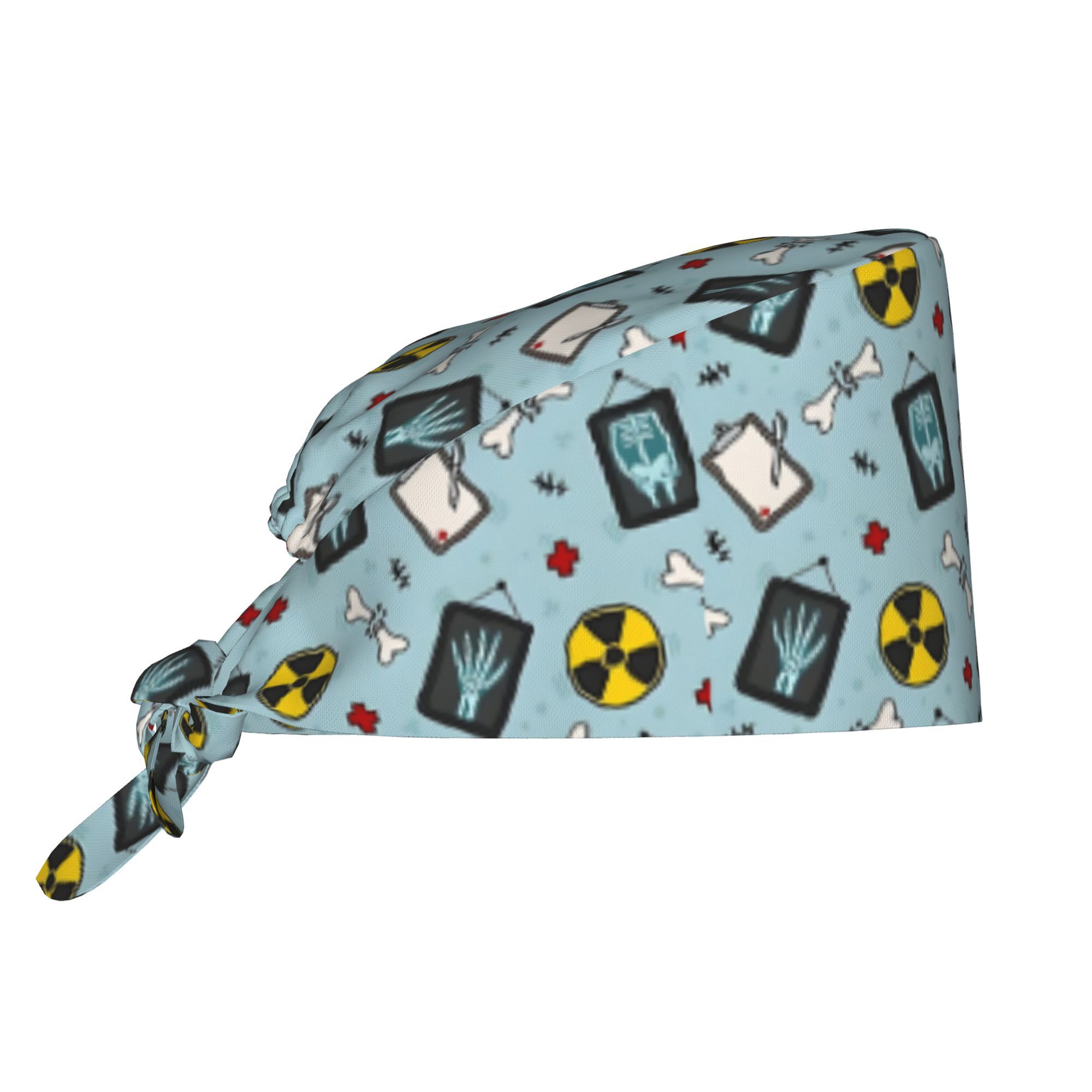 TEMU 1 cappello da lavoro per radiologi e tecnici radiologici, stampato, regolabile, traspirante, per cucina, pulizia e aree , lavabile a
