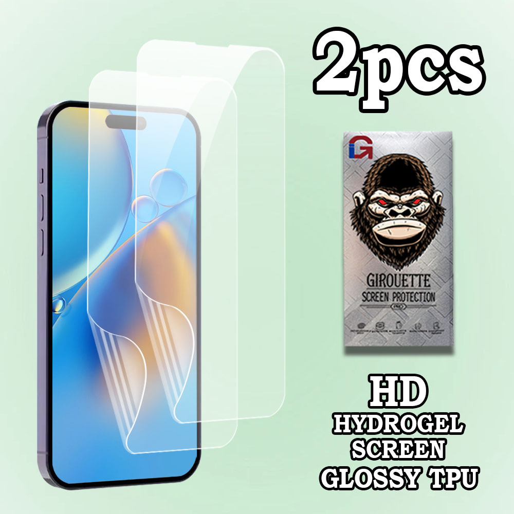 (2 Pack) YoPin Tech Hydrogel TPU Screen Protector For IPhone 13, 12, 11 Series & SE – Full Coverage, Case Friendly, Clear