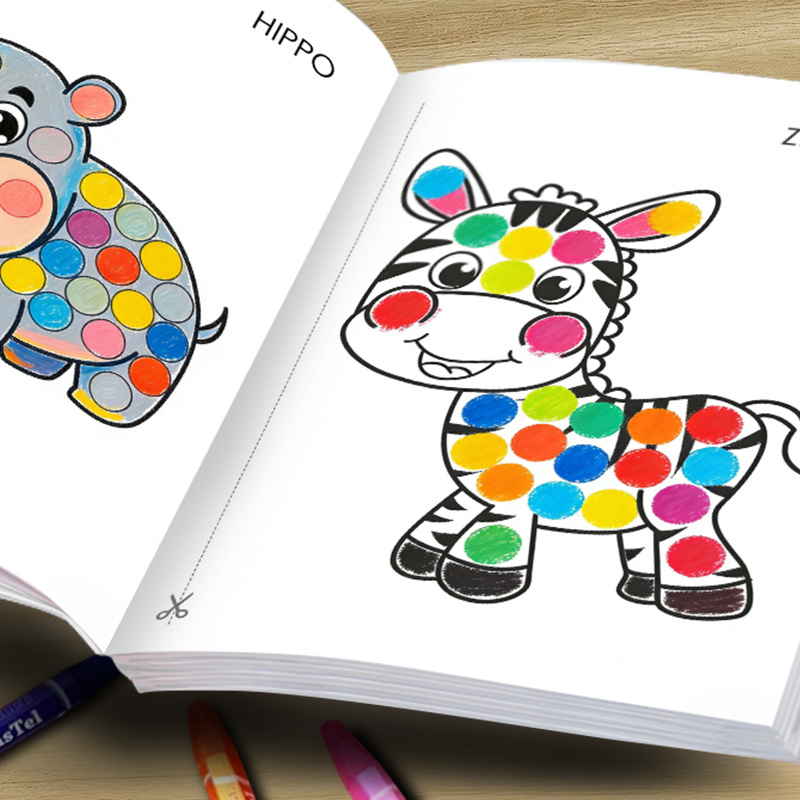 Dot-Activity & Coloring Book for Ages 3-6