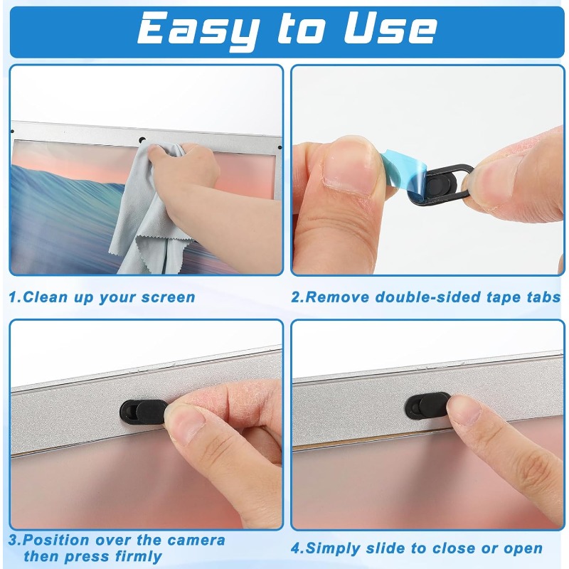 30 60 100pcs Webcam Cover Camera Privacy Phone