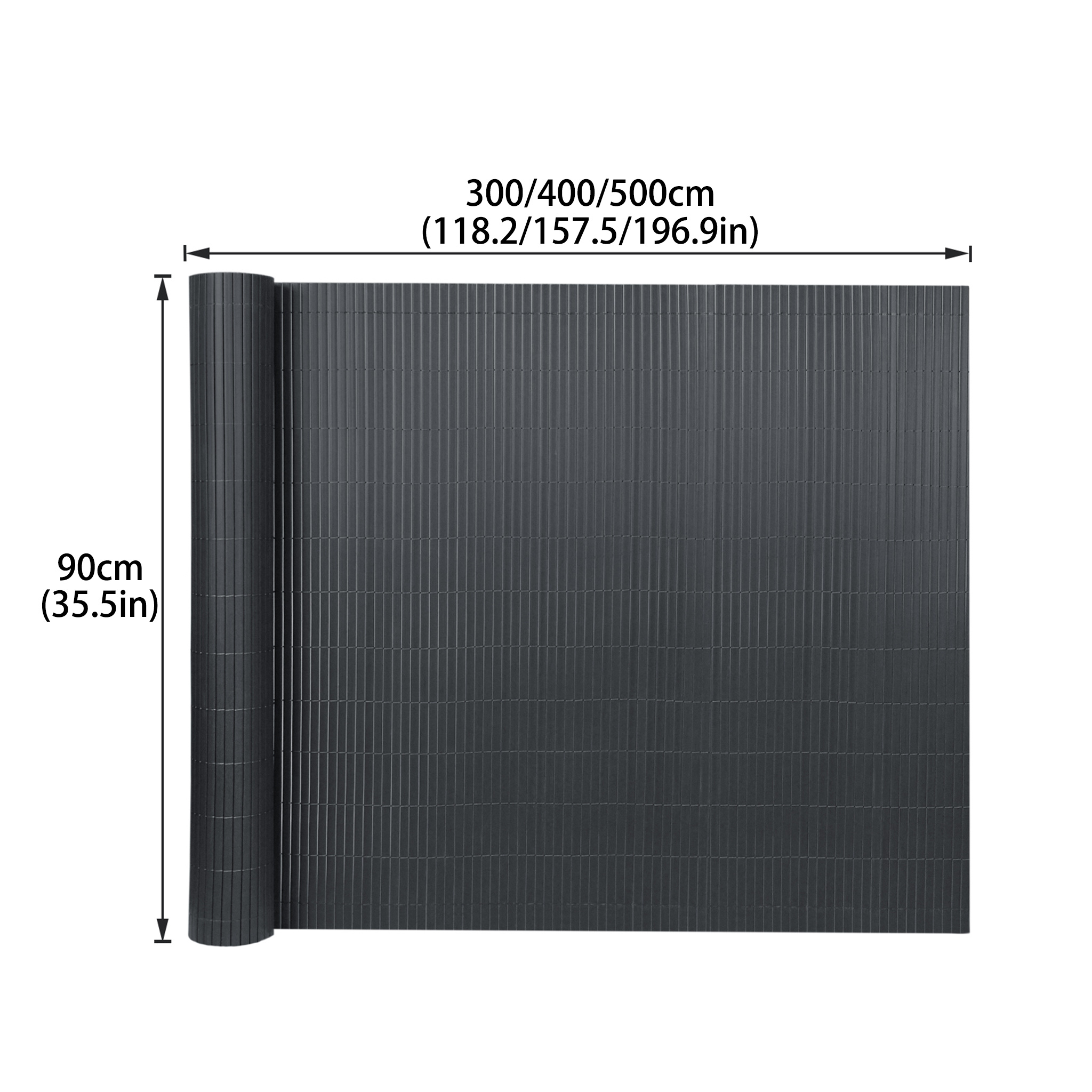 Garden Decorative Fence Pvc Privacy Screen W-shaped Privacy Fence Balcony Privacy Screen With Cable Tie 80-200cm Height Suitable For Garden Yard