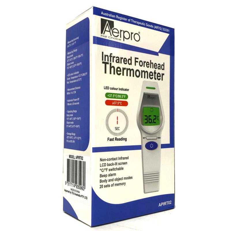 Australian ARTG Registered Non-Contact Infrared Thermometer with Forehead & Body Measurement, 0.1°C High Accuracy, Large LCD Display & Ergonomic Design - Battery-Powered (AAA) for Adults &, Fever Detection, Hygienic No-Touch Thermometer for Home & U - Image 3