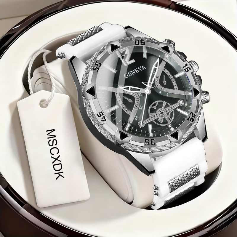 Men's Round Dial Quartz Watch - For Daily Wear And Gift Occasions, Birthday Present And Holiday Party Gift, Ideal Present For Men, Father, Friend, Relative, Husband, Boyfriend. (box Not Included)
