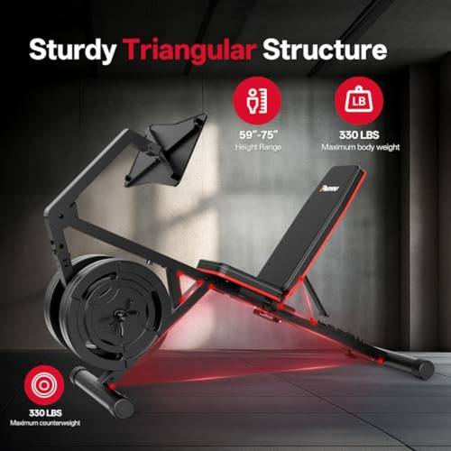 leg press machines for home gym adjustable weight bench with leg extension machine leg workout equipment compatible with 1 and 2 weight plates