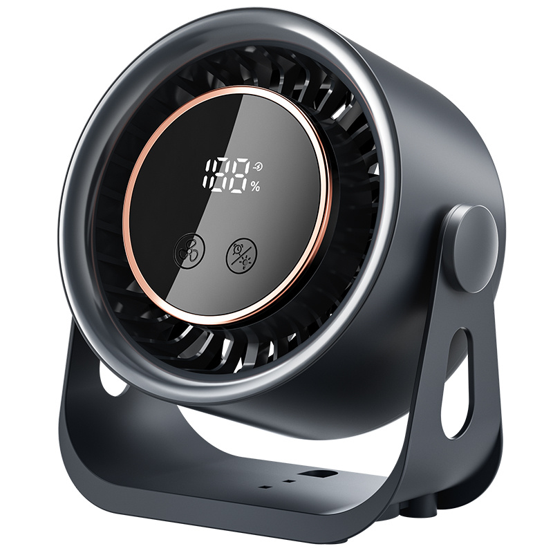Hotu 199- Speed Rechargeable Clip Fan Quiet Portable Cooling Fan With Timer Battery Display For Office Camping Home