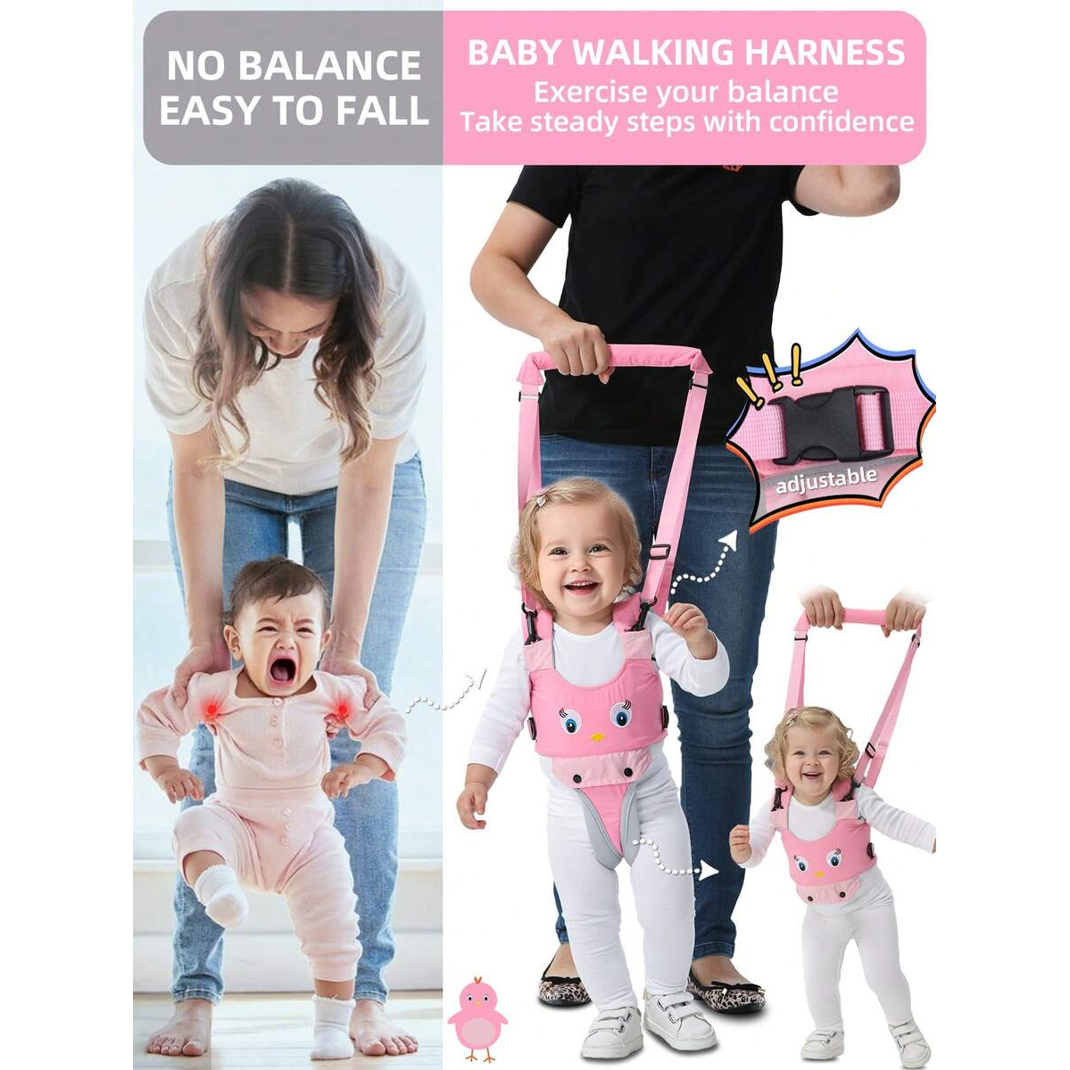 TEMU Single Pack Infant Walking Support - Handheld Toddler Walker - Child - Designed 6 To 36 Months