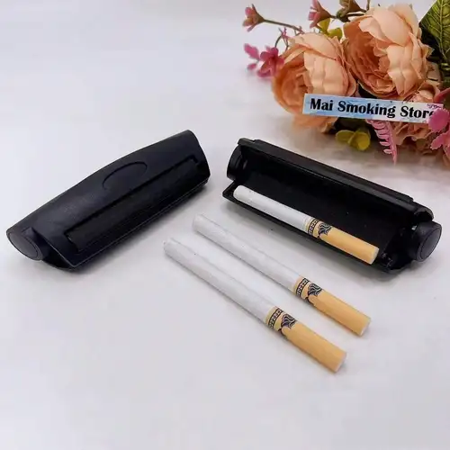 1 set, nouveau de maison ensemble de cigarettes, ensemble de cigarettes en mtal de 78mm avec 4 livrets de papier marron de 78mm et une machine , papier cigarettes 1 set, nouveau de maison ensemble de cigarettes, ensemble de cigarettes en mtal de 78mm avec 4 livrets de papier marron de 78mm et une machine , papier cigarettes