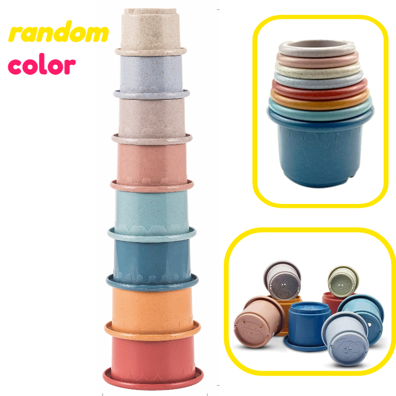 8pcs Accessory Baby Stacking Toy - Toys Suitable For Toddlers, Including Stacking Cups, Baby Toys, Stacking Toys, Track Toys, Grip Training Toys, And Toys That Help Fine Motor Skills