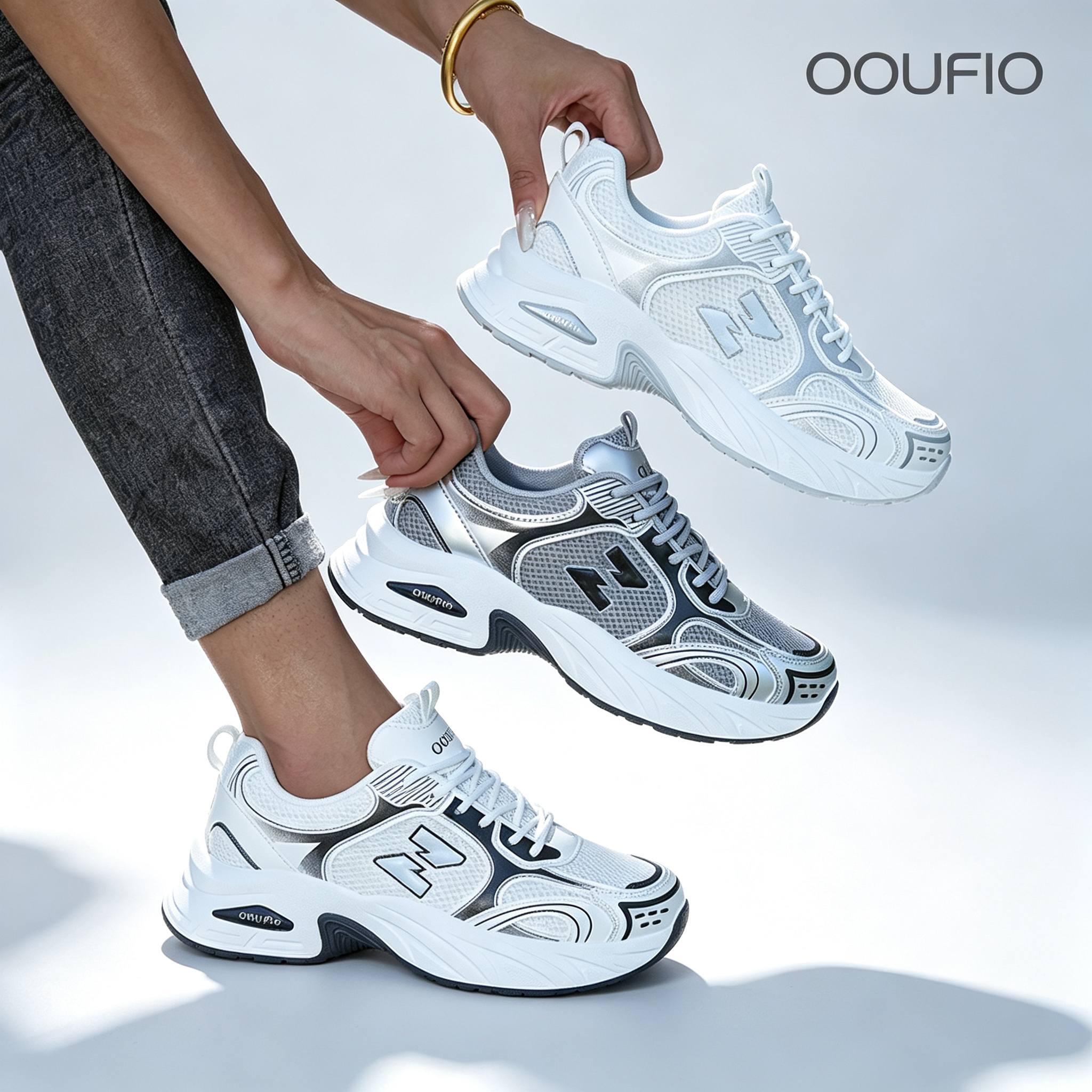 Women's Korean Retro Thick-Soled Low-Top Casual Sneakers