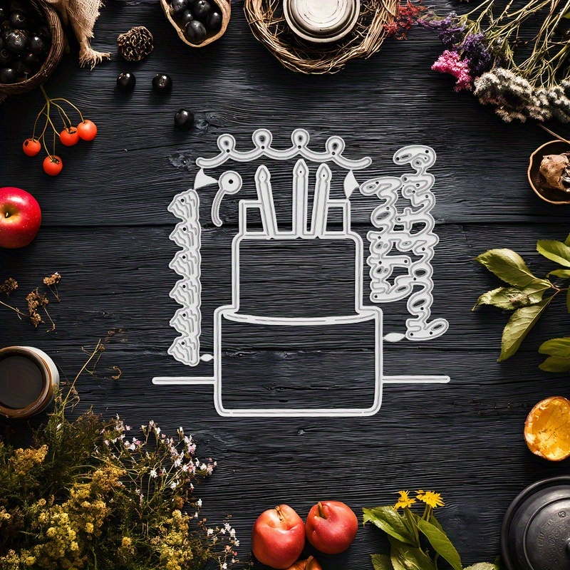 Fustella Metallo A Forma Di Macaron - Per Scrapbooking E Biglietti Fai Da Te