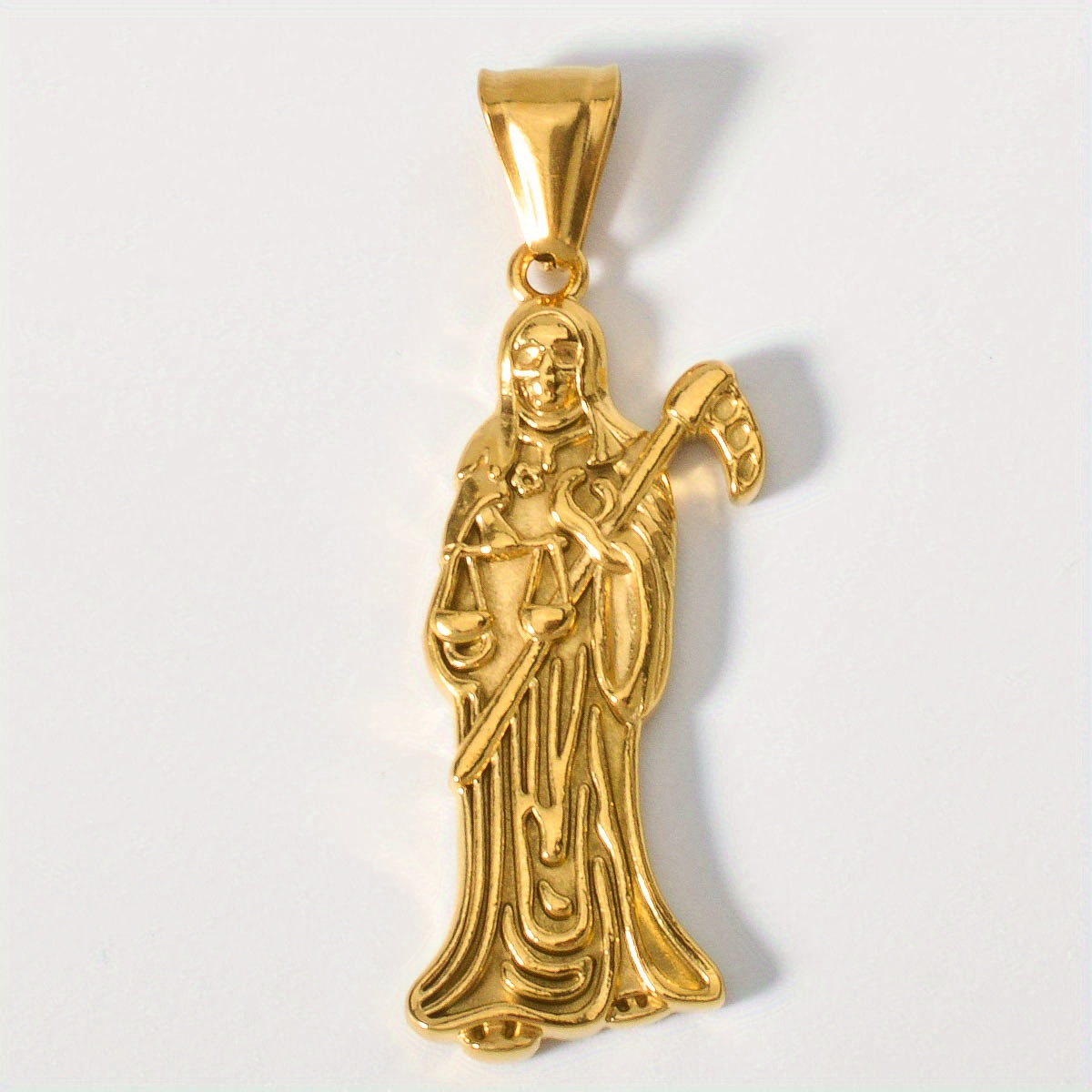 Unisex Vintage Religious-themed Pendant Necklace, Unique Accessory