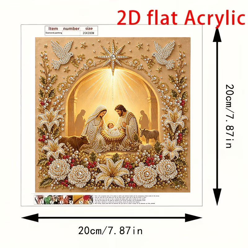 TEMU Pittura con Perle - Motivo a Tema Festivo Natale - Decorazione a - Kit di Pittura con Perle e Diamanti per Festosa - Decorazione per Soggiorno -