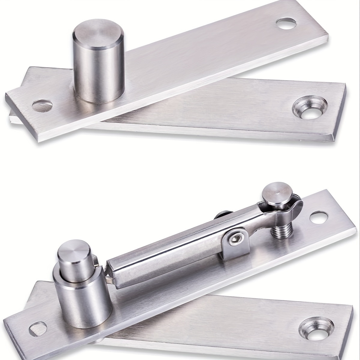 4 Strong Rotating Hinges, Hardware Accessories. Suitable For Wooden Doors, Stainless Steel Concealed Door Hinge, Rotated