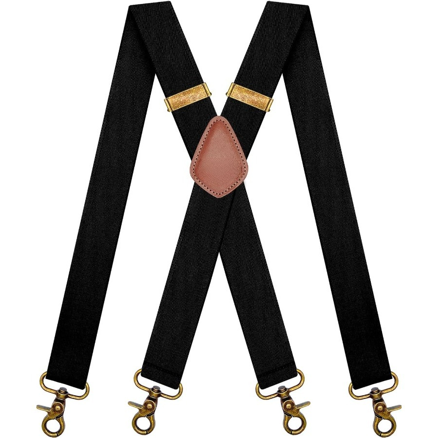 TEMU Suspenders For Men, Suspenders, Suspenders For Men Heavy Duty, Vintage Suspenders For Men Heavy Duty 4 Snap Hooks For Belt Loops Adjustable, Men's Suspenders