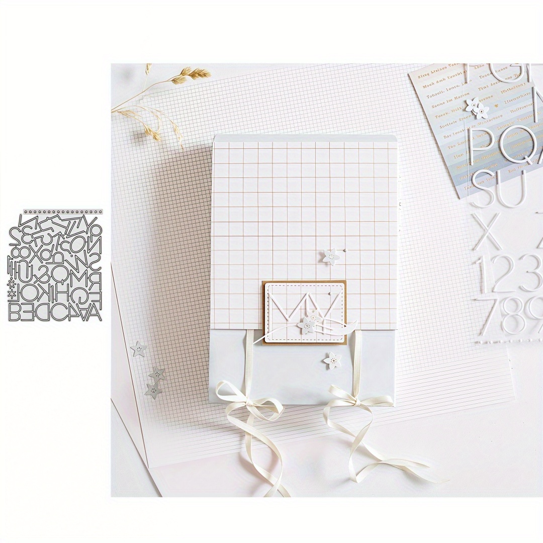 Image of New Alphabet Numbers Symbols Metal Cutting Dies, Suitable For Album Backgrounds, Card Making And Scrapbooking And Diy Projects, Labels And Decorations On Gifts