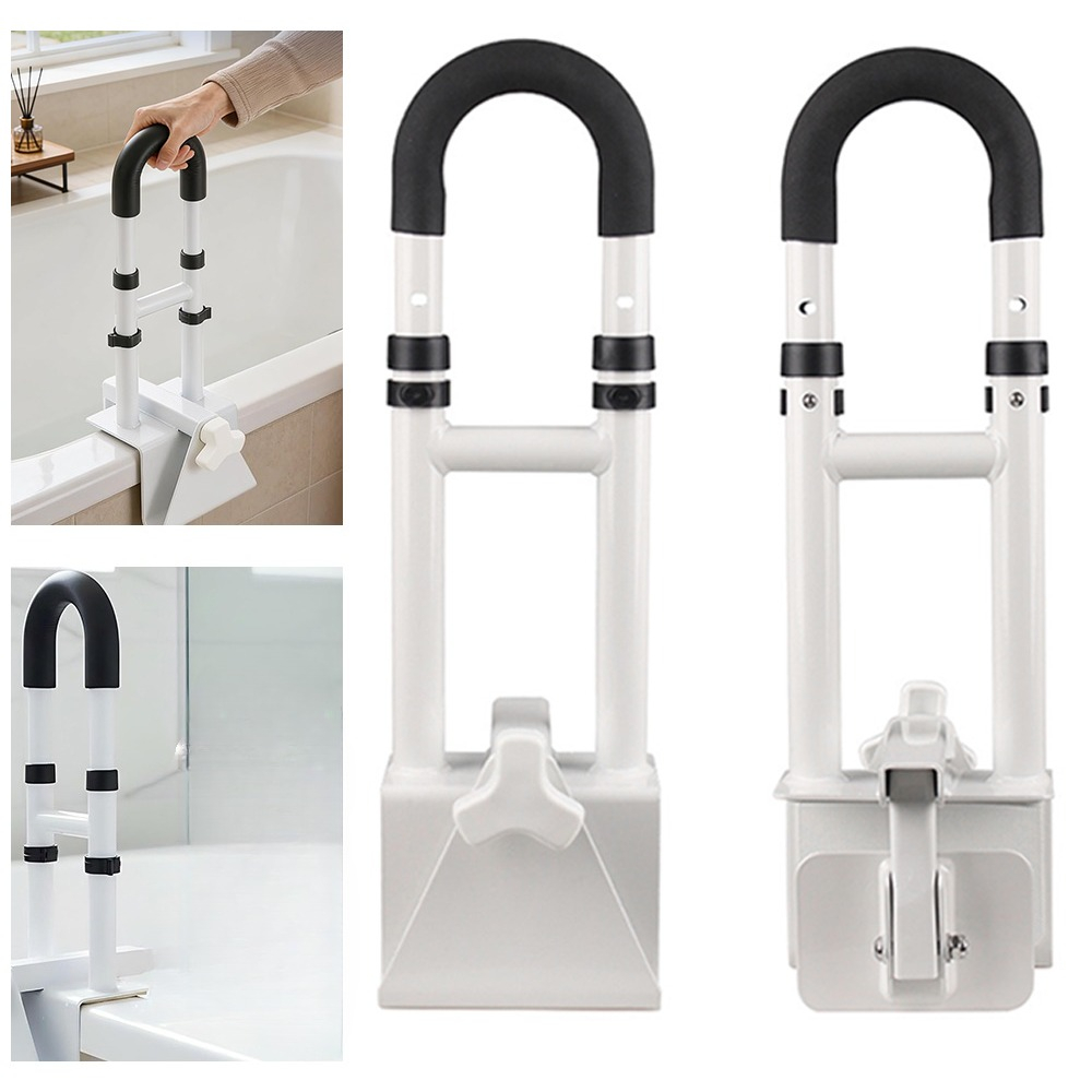 Image of Adjustable Height Bathtub Assist Handrail, Non-slip Support Grab Bar For And Disabled Bathroom Handrail, Toilet Handrail