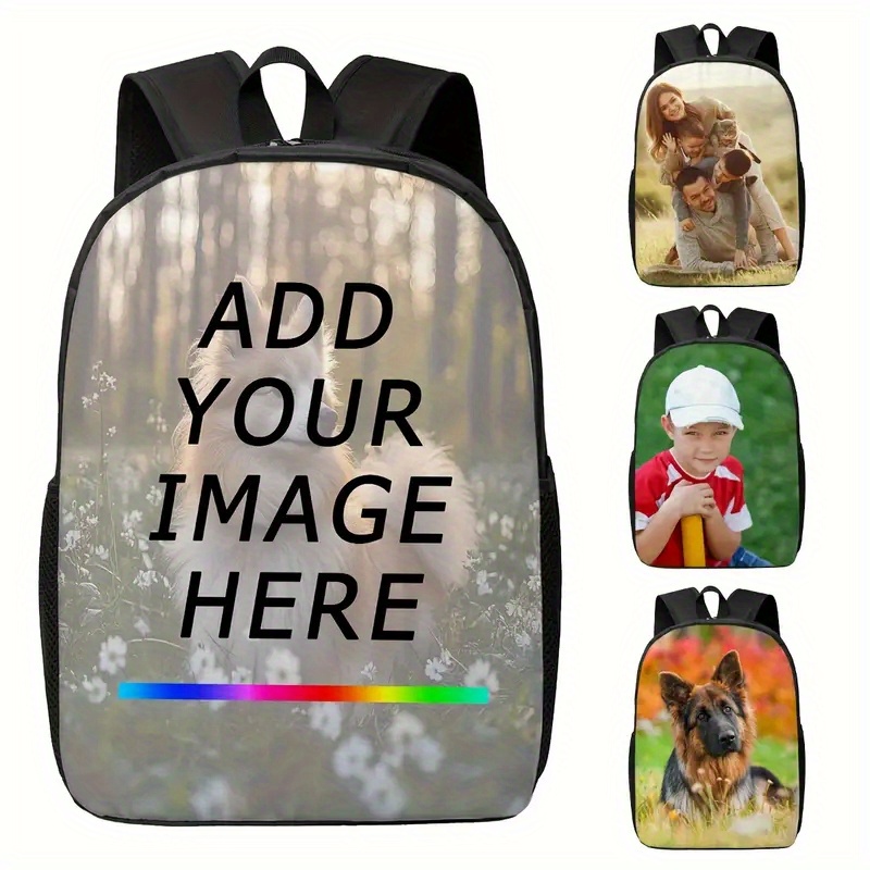 E-shop Personalisierbarer Foto-Rucksack - Leichtes faltbares Design mit verstellbaren Trägern & Reißverschluss, individueller 1000-Fotodruck für