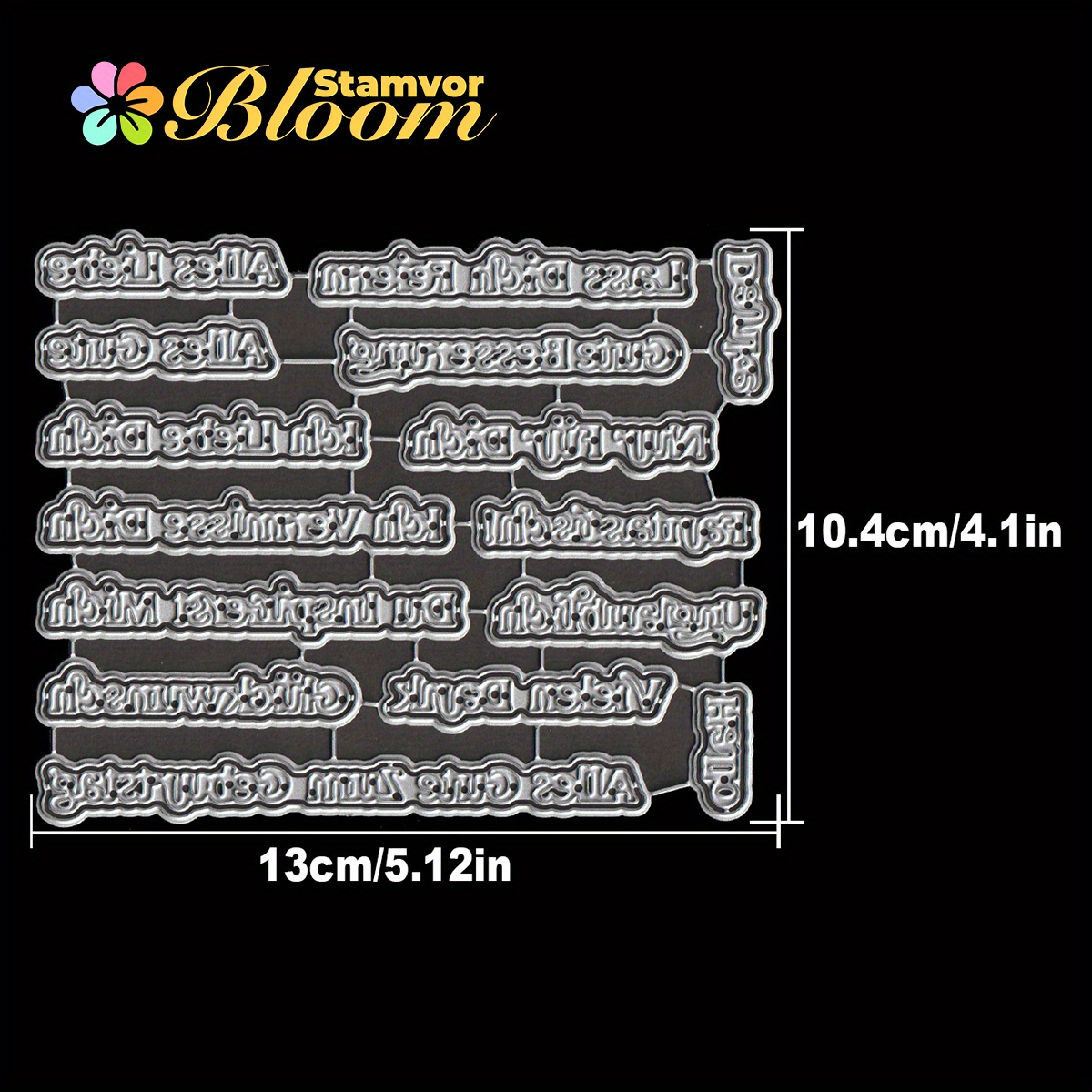 Original Lovely Practical Basic German Layers Short Mold For Paper Cutting Dies, Embossing, Die For Card Making Decoration And Scrapbooking Album