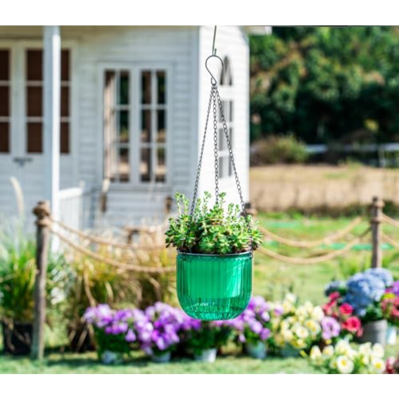 2 pack self watering hanging planters auto watering - Temu