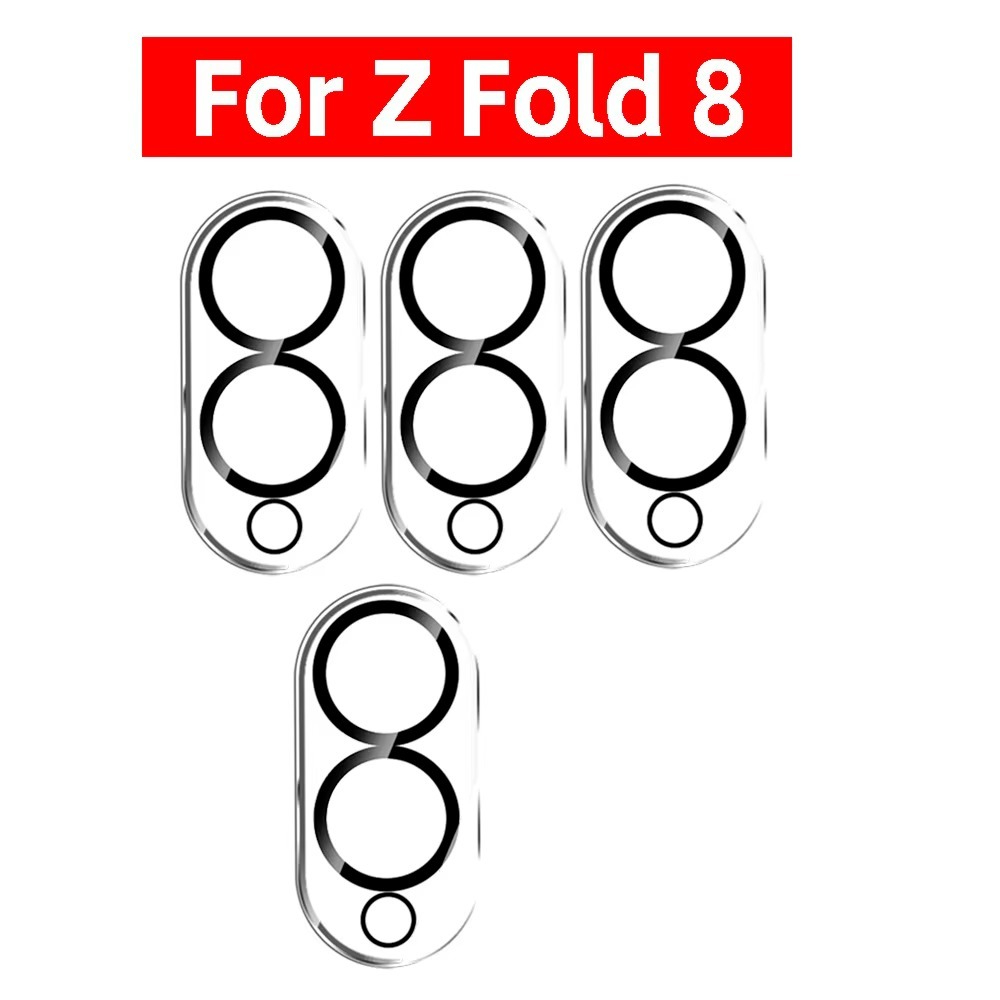 TEMU 4pcs Yishimile Compatible For Galaxy Z Fold 5/6/7/8 Case-camera Lens Suitable For Z Fold 8 Ultra, Hd Tempered Glass Cover With Oleophobic