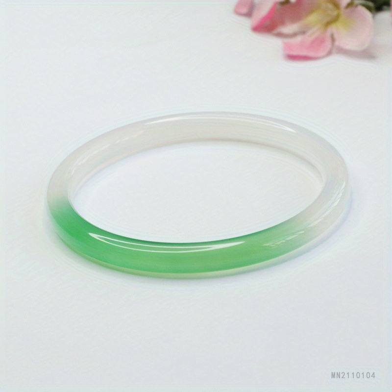 Agate Green Gradient Bracelet, Everyday Wear