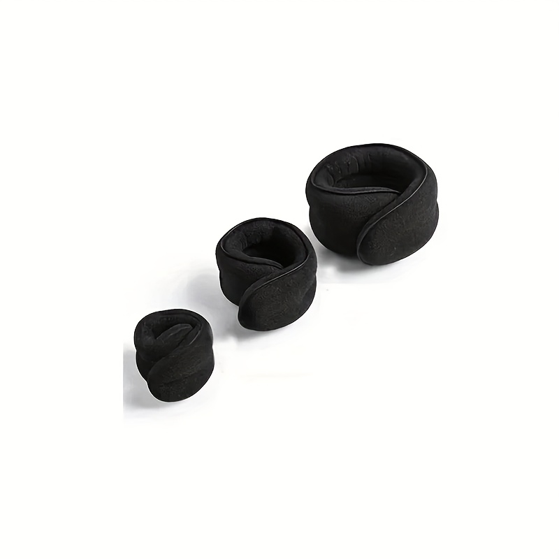 3pcs Set Of Convenient Styling Sponge Tools For Women- Curling Iron, Hair Ties& Plastic Shaper