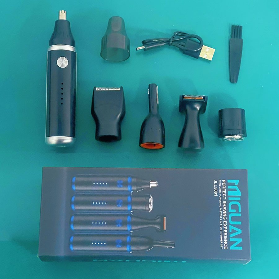 TEMU Portable Grooming Kit For Men, Professional Electric Body Hair Shaver, Nose And Ear Hair Trimmer, Beard And Eyebrow Razor, Painless And High-