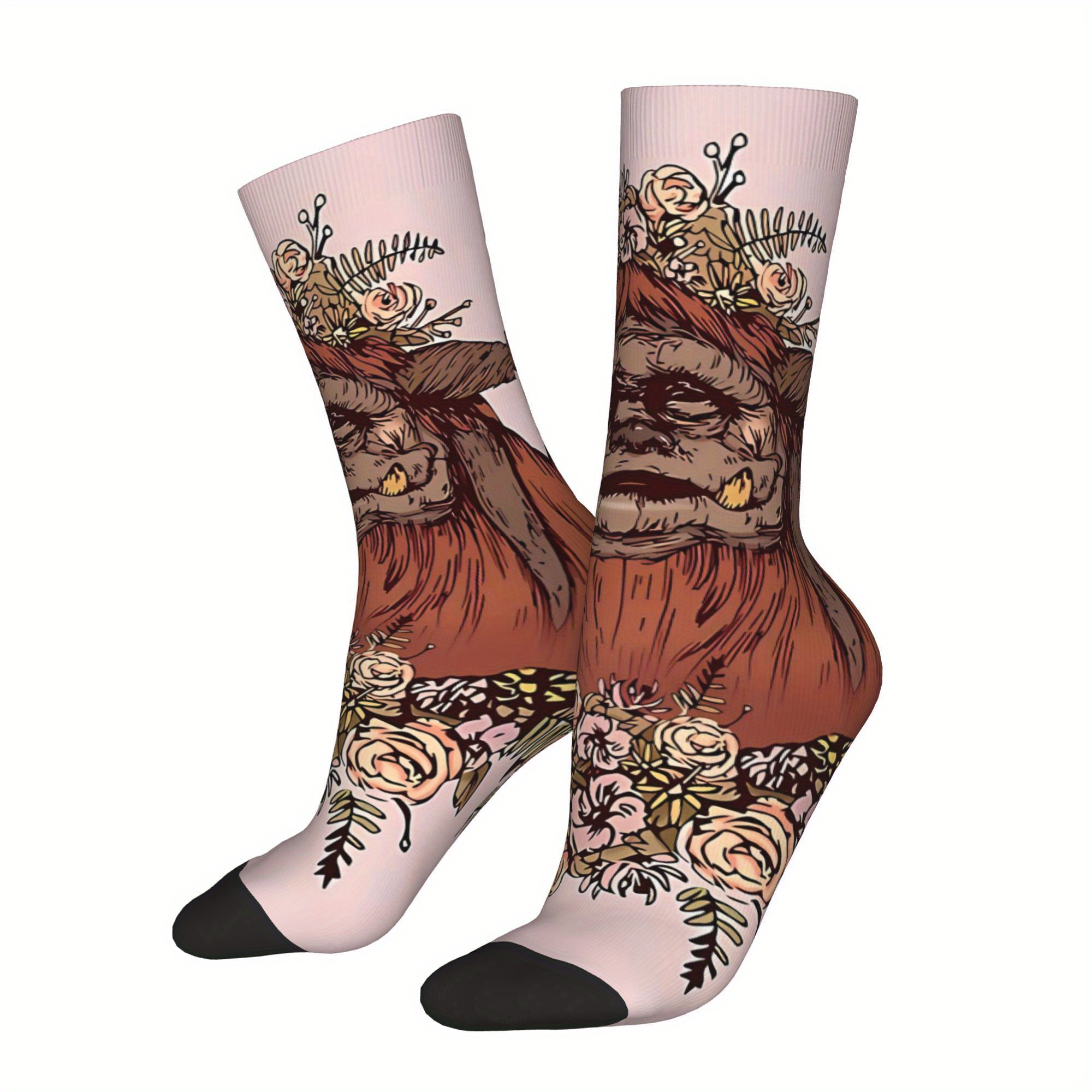 TEMU Labyrinth Socks Printed Men's Polyester 2d Print Design