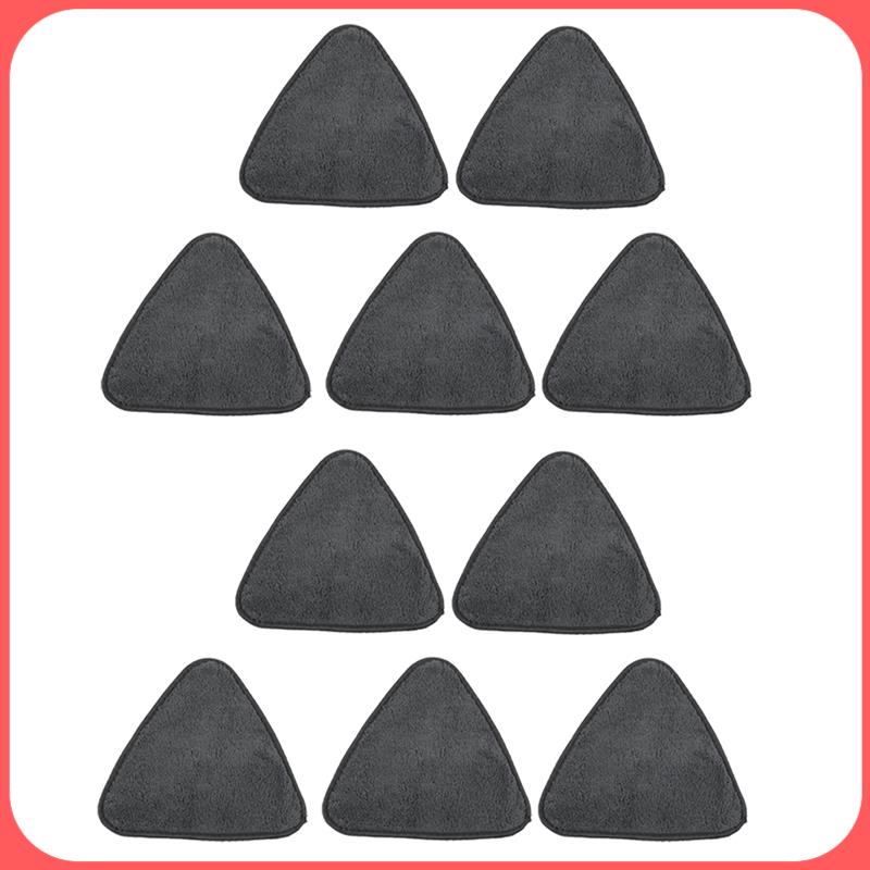 TEMU 10pcs Triangle Microfiber Cloth Dust Mop Additions Head Pads Glass Cleaning Microfiber Sweeping Rags Floor