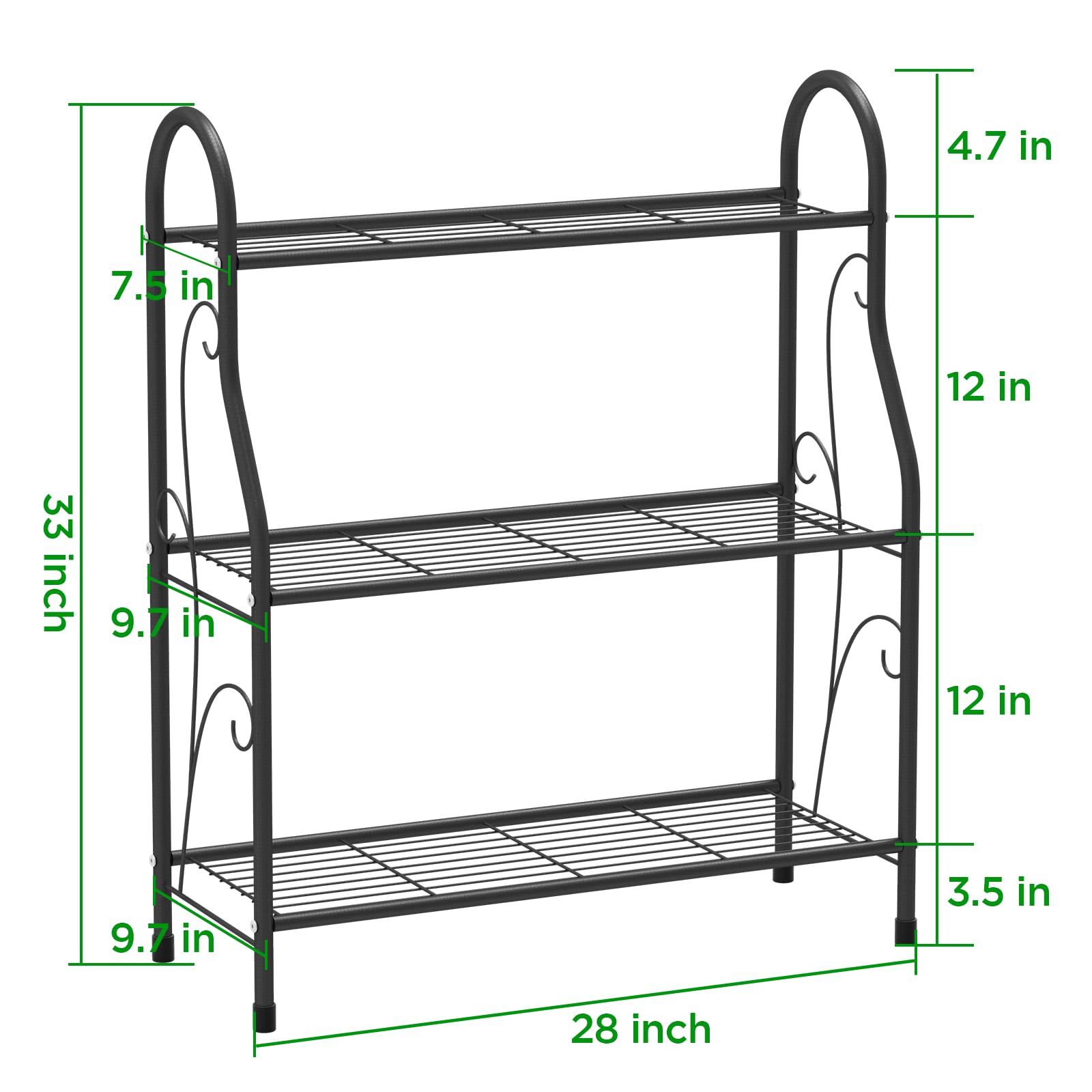 -tier Large-capacity Stepped Flower Rack With Storage Space, Sturdy And Stable, Featuring Practical Storage And Aesthetic Value, Effortlessly A