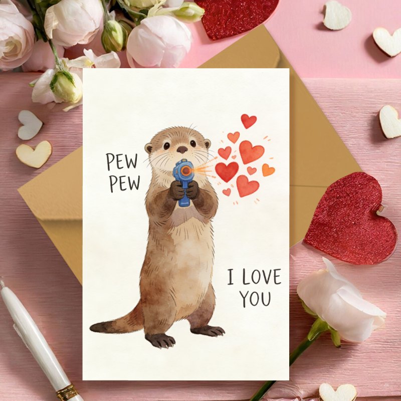 Image of 1pc 's Day Love Card, Unique Gift For Boyfriend, Girlfriend, Husband, Wife, Or Person With For Your Lover, Cute Heart - Toy Romantic Present