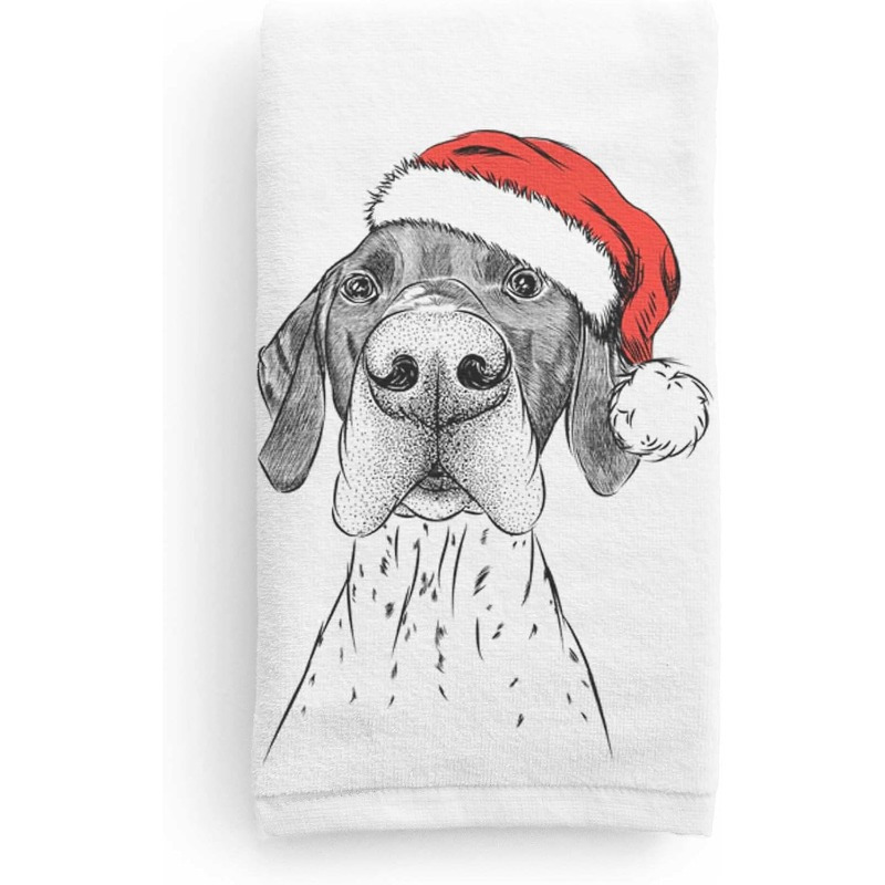 

German Shorthaired Pointer Dog Kitchen Towel - 18x26 Inch, Reusable Polyester Dish Cloth For Home & Housewarming Gift