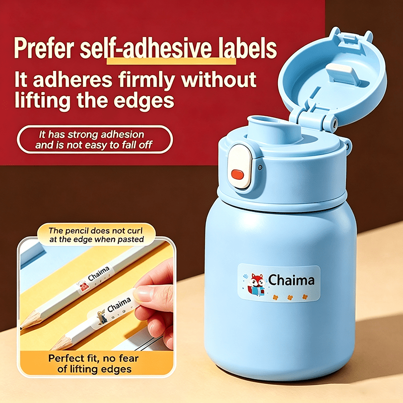 Custom Sticker, Personalized Name Label for Office & Tools