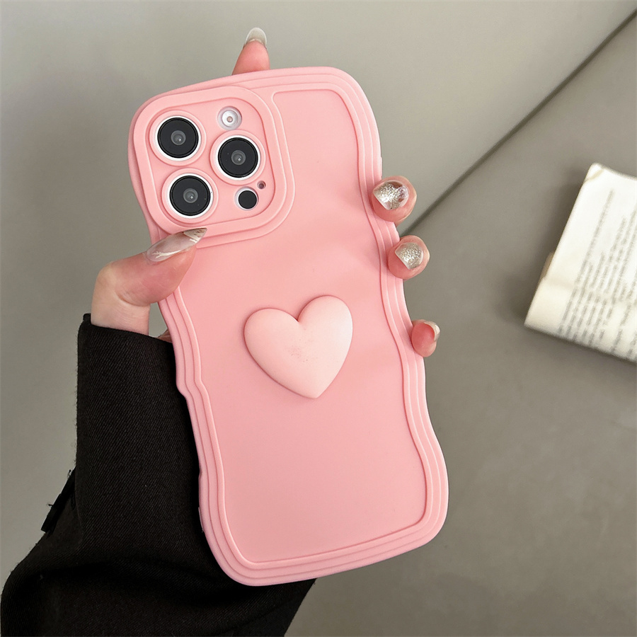 TEMU Beautiful Phone Cases, Personalized Phone Cases, Handmade Phone Cases, Heart-shaped Phone Cases, Cute Phone Cases For //16 Pro/16 Pro Max,