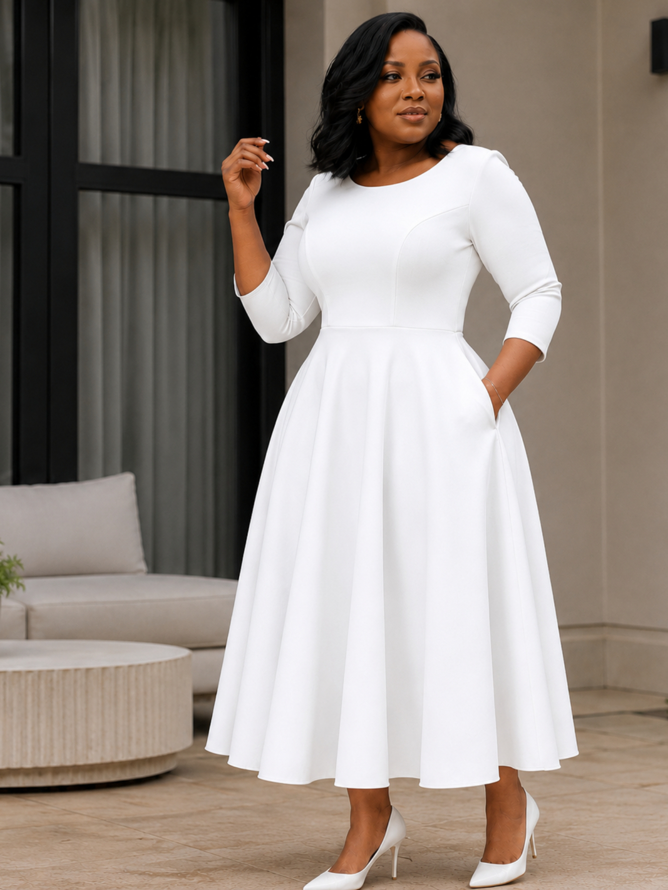 white church dresses for women dress sold on Temu United States 颜色:Brown Halloween Nurses 🩺⛑ Hula Themed Elegant church Length 48.43 inch 2XL