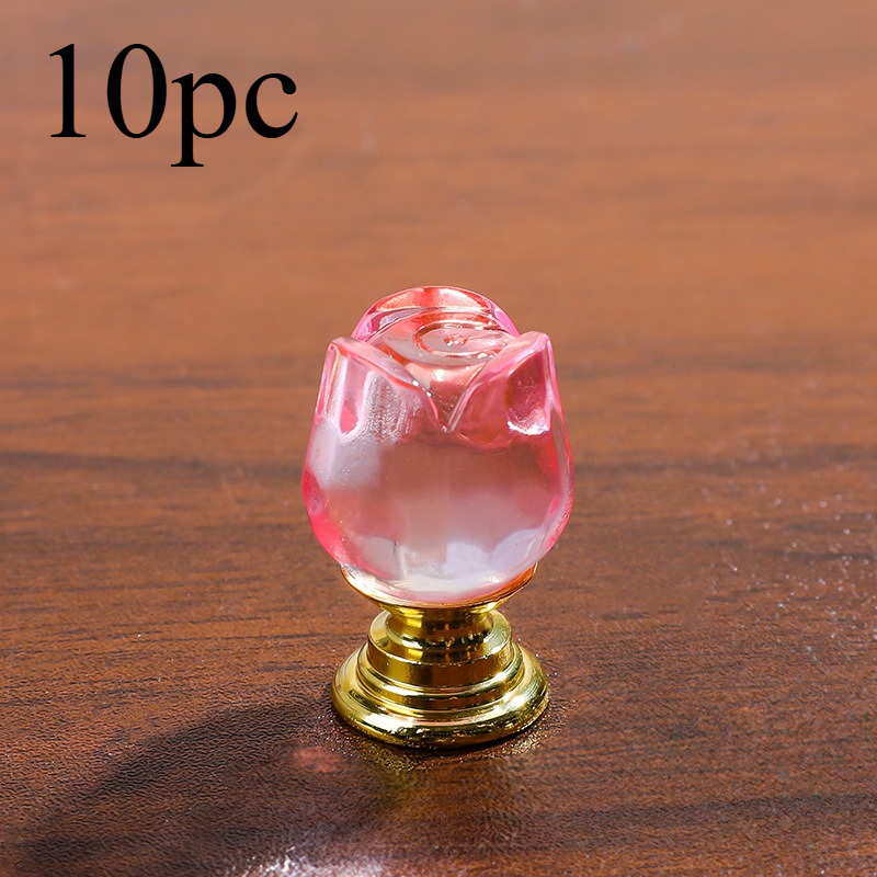 pink rose dresser knobs Pink Rose Drawer Pulls Ceramic Dresser Or Flower Cabinet Handle Pulls