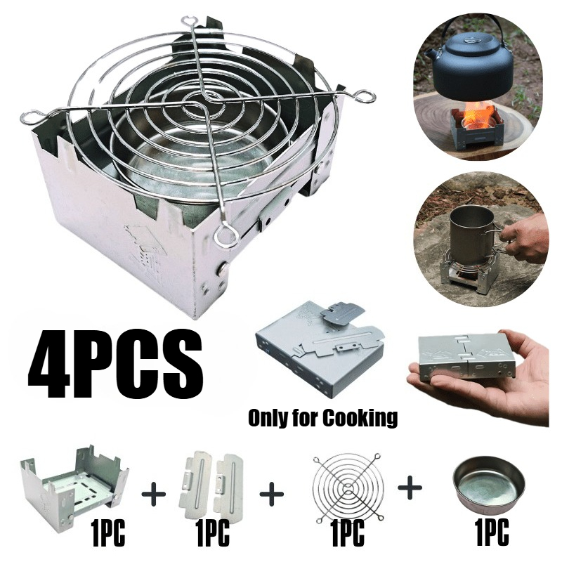 Outdoor Foldable Stove Set for Hiking and Camping