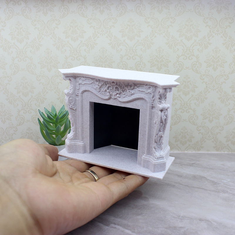 

Miniature European Fireplace Model, 12-point Dollhouse Fireplace, Mixed Furniture Scene Decoration, Dollhouse Accessory