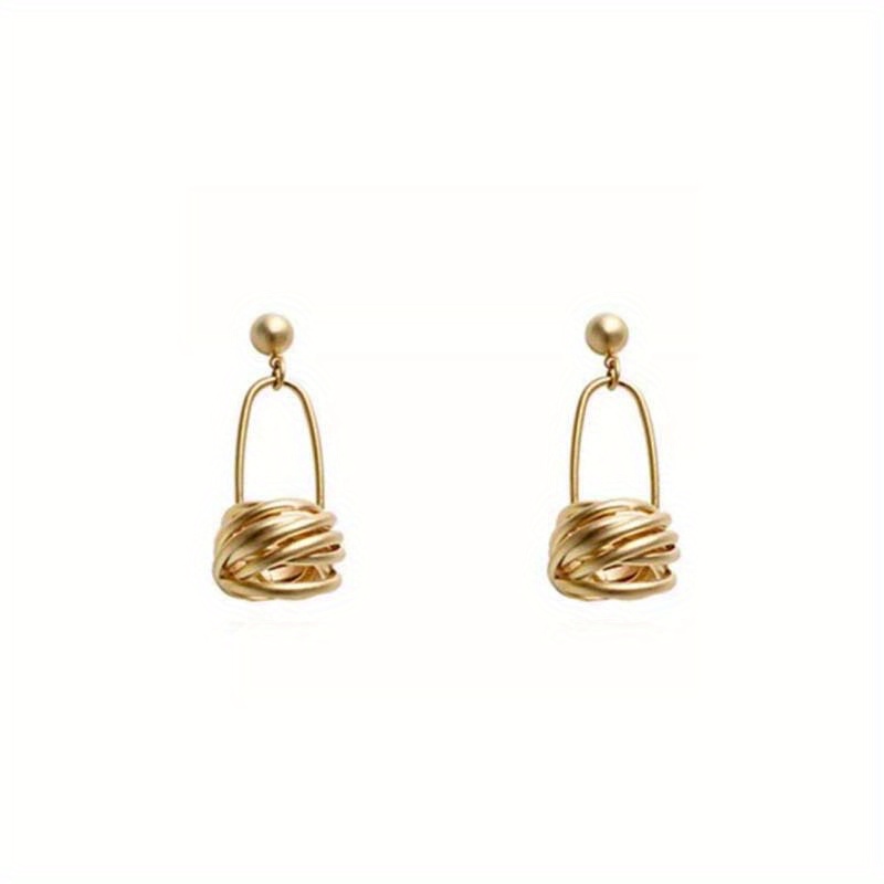 TEMU 1 Par de Pendientes Colgantes de Moda para Mujer, Diseño Diario Versátil y de , Pendientes Únicos y Encantadores, Adornos para